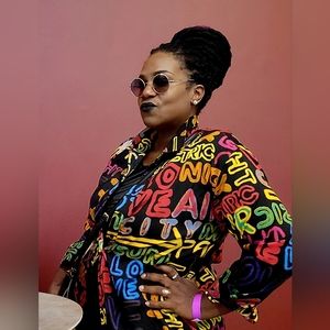 NWT Live 4 Truth Graffiti Print button down Shirt/dress